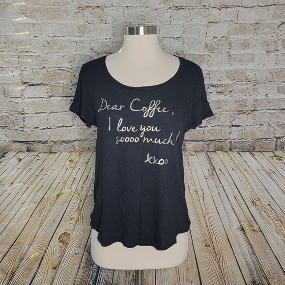 White House Black Market Tops - White House Black Market Coffee T Shirt Size M